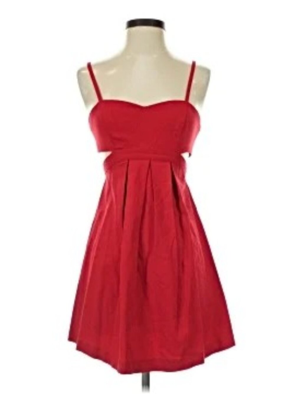 Sparkle and Fade Red Cut Out Mini Dress